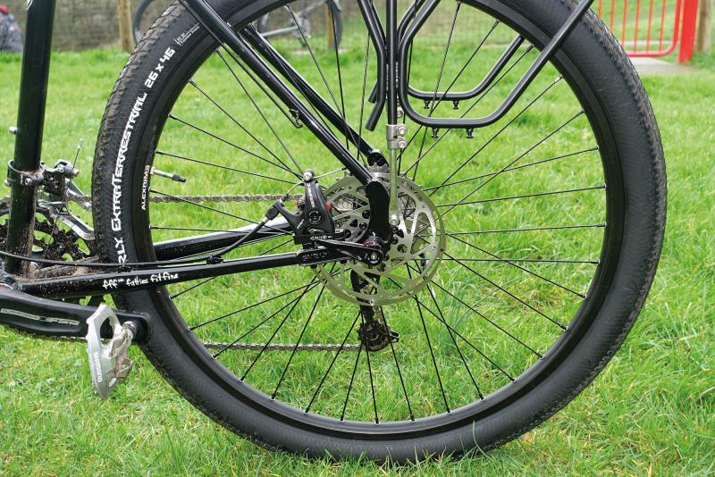 Close up of the Surly rear disc