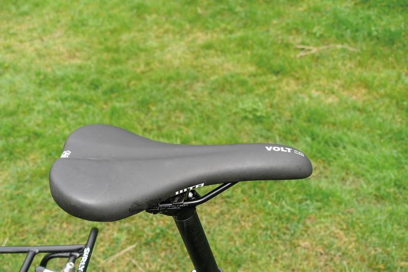 Close up of Surly saddle
