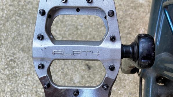 DMR Flat4 pedal attached to a bike