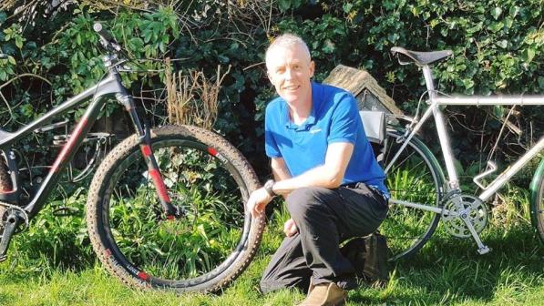 Roland Seber is a volunteer bike mechanic