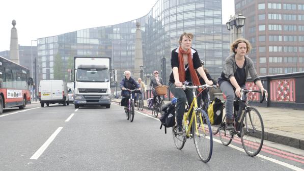 Cyclists in London