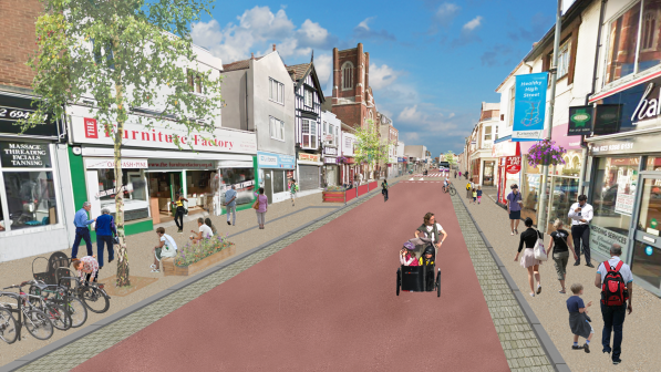 A street in Portsmouth: what it could look like with an injection of funding